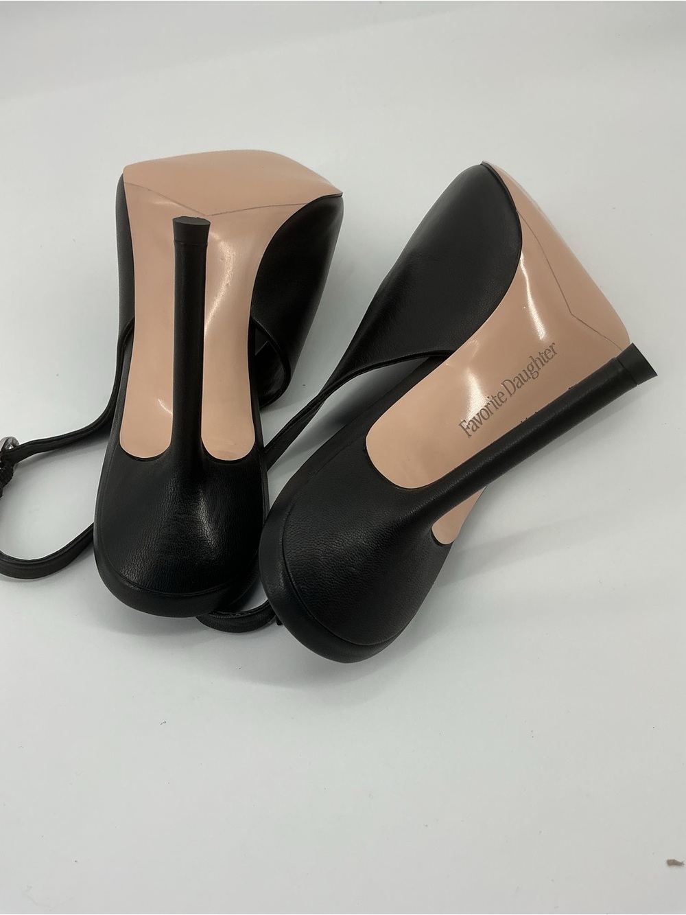 Favorite Daughter Remy 95MM Black Leather Slingback Pumps Size 9 - Picture 11 of 11